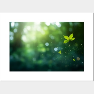 Leaf Air Nature Serene Tranquil Peaceful Posters and Art